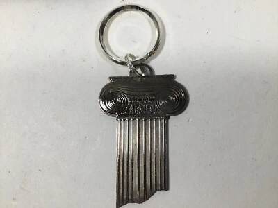 Vintage ACME Studio “Ionic Column” Silver Plate Key Ring by ADRIAN OLABUENAGA - Image 1 of 3