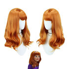 Cosplay Scooby Doo Velma Daphne Wigs Halloween Masquerade Wavy Long Hairpiece