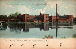 POSTAL AMERICAN WALTHAM WATCH COMPANY WALTHAM MASSACHUSETTS - 1911 - Imagen 1 de 2