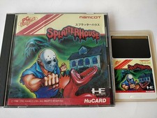 SPLATTER HOUSE (NEC TurboGrafx-16 PCE)/Hu-Card,manual,case.NTSC-J(Japan)-b829-