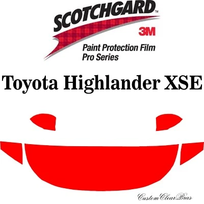Película de protección de pintura 3M Scotchgard serie Pro 2021 2022 Toyota Highlander XSE Foto 1 de 3