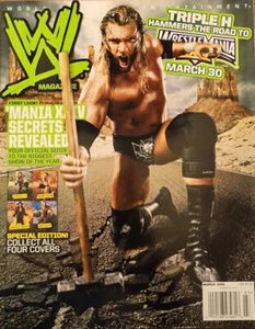 WWE Magazine March 2008 TRIPLE H Wrestlemania XXIV      B - Picture 1 of 12