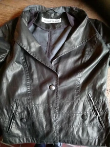 Luisa Cerano Jacke , ausgefallen , Gr. 44 , Leinen coated , braun-bronze - Bild 1 von 8