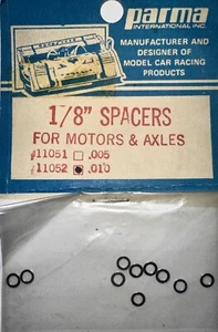 "Motores y ejes espaciadores Parma 1/8"" .010 (10) coche de radiocontrol nuevo de colección #11052" - Imagen 1 de 3
