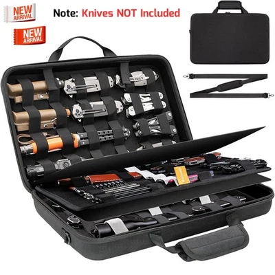 Vitrina de cuchillos Estuche de protección de almacenamiento de cuchillos con correa de hombro portátil Foto 1 de 4