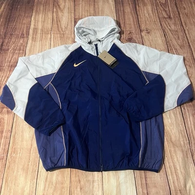 Nike Men’s L Strike + Water-Repellent Hooded Soccer Jacket HJ3802-492 Loose Fit - Image 1 of 4