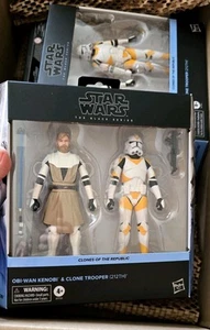 EN STOCK Star Wars Black Series Obi-Wan Kenobi y Clone Trooper 212 - Imagen 1 de 4