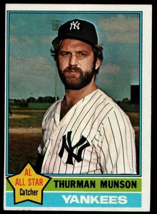 1976 Topps #650 Thurman Munson New York Yankees Vintage Baseball Card B25:11 - Picture 1 of 2