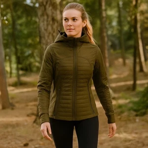 Lululemon First Mile Jacket Military Green Size 6 NWT Removable Hood Women's - Picture 1 of 23