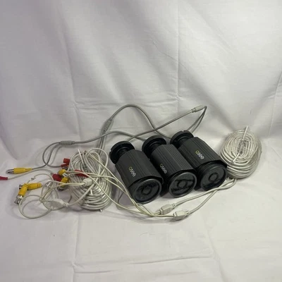 Lote de 3 cámaras de seguridad a color Q-See QSN5265C con visión nocturna con cableado Foto 1 de 4
