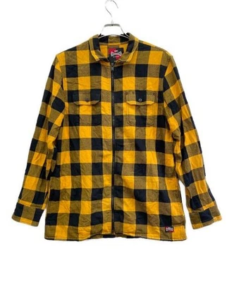 VANS      × INDEPENDENT              Zip check shirt yellow - Image 1 of 3