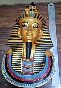 König Tutanchamun Maske, Ägyptischer König, Wandmontage, Handarbeit in Ägypten, 11 Zoll - Bild 1 von 12