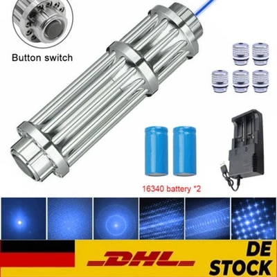 MARKENLOS <1MW Laserpointer Beam Light Leistungsstarke Blau Lazer Brennendes Licht 500 Km