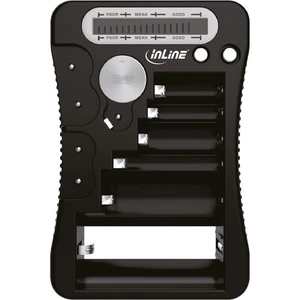 10x InLine Batterie-Tester mit LCD-Anzeige, für Rund- und Knopfzellen sowie 9V-B - Bild 1 von 1