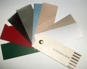 1970-1971 Mercedes Benz 280 300 R107 W111 112 auto RM paint chips selection set - Picture 1 of 2