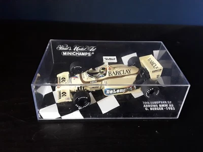 Minichamps 1.43 Gerhard Berger Arrows-BMW A8 10th 1985 European GP (Very Rare) - Image 1 of 4