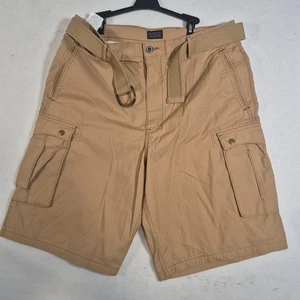 Pantalones Cortos Levi's Para Hombre 36 Algodón Tostado Bolsillos Carga 9.5" Cinturón Calce Relajado - Imagen 1 de 7