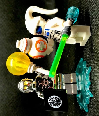 STAR WARS C-3PO CHROME SILVER + JEDI ASTRAAL VAO TWI,LEK FEMALE MOC - Imagen 1 de 4