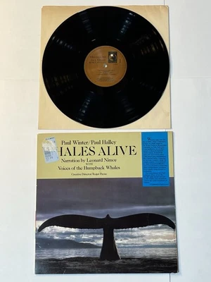 Winter Halley Nimoy Whales Alive (1987 Living Music LM-0013 Promo LP) Foto 1 de 3