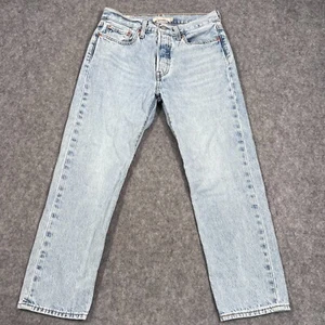 Pantalones de mezclilla Levi's azul lavado claro cuña pierna recta para mujer talla 27 - Imagen 1 de 9