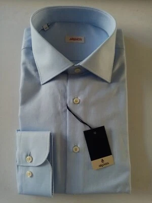 Camicia Aramis Cotone Celeste Oxford Slim Fit - Immagine 1 di 3