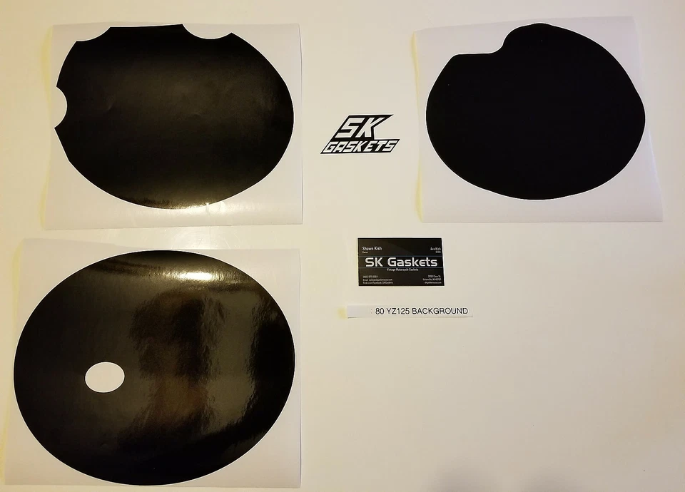 80 1980 Yamaha YZ 125 YZ125 matrícula fondo calcomanía pegatina Foto 1 de 1