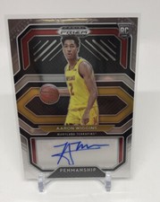 2021 Prizm Draft Picks Aaron Wiggins College Penmanship RC Autograph #CP-AWI