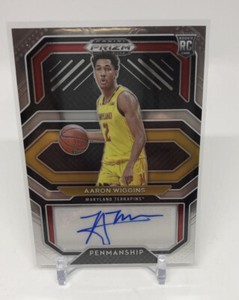 2021 Prizm Draft Picks Aaron Wiggins College Penmanship RC Autograph #CP-AWI