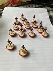 Subbuteo Football Players Red And White 16 Players 2 Are Damaged