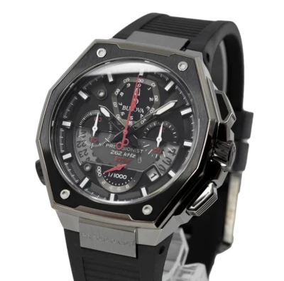 Bulova X Precisionist Sapphire Crystal Black Dial Watch 98B358 - Image 1 of 4