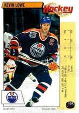 1992-93 Panini Stickers French #107 Kevin Lowe