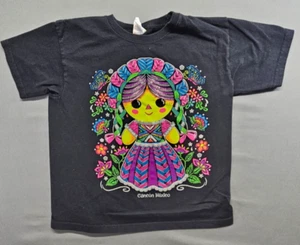 Kids Cancun Mexico Graphic Doll T-Shirt size XL Black - Picture 1 of 11