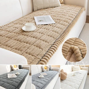 Copridivano in peluche spesso antiscivolo copridivano cuscino copridivano tappetino letto per animali domestici - Foto 1 di 39