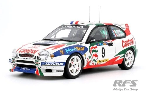 Ottomobile Toyota Corolla WRC #9 Auriol Winner Rally Catalunya 1998 1/18 OT1102
