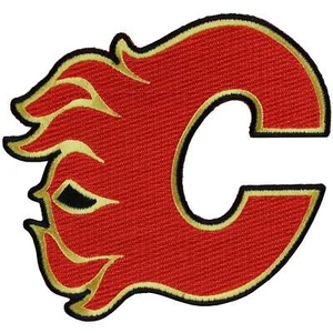 Calgary Flames Primary Logo Equipo Bordado Parche - Picture 1 of 3
