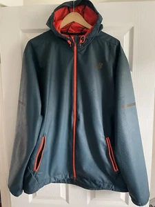 New Balance Windbreaker Herren dunkelgrün/neonorange XL TOP ZUSTAND - Bild 1 von 6