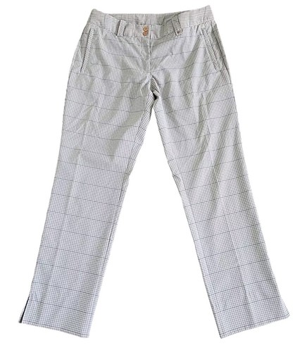 Pantaloni Nike Golf Dri Fit Donna Tg M Check Plaid Modern Rise Elasticizzati