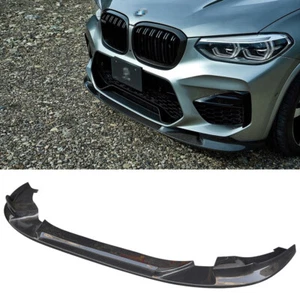For BMW X3M F97 X4M F98 2018UP Carbon Fiber 3D Style Front Bumper Lip Spoiler - Picture 1 of 12