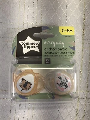 Tommee Tippee Orthodontic Pacifier Binky Tiger The Wild One 0-6 Months Unisex - Image 1 of 4