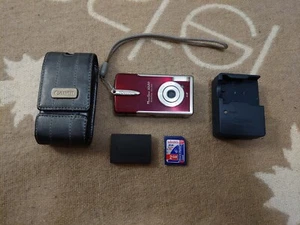 Canon PowerShot Digital ELPH SD20 5.0MP Digital Camera - Red Fully Working Good - Picture 1 of 16