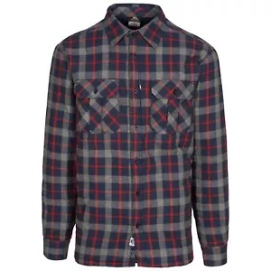 Trespass Rapeseed Mens Long Sleeved Check Shirt Casual Top - Picture 1 of 19