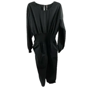 Free People NWOT Black Sonika Jumpsuit Size M - Picture 1 of 9