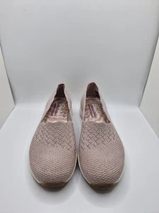 Damen-Slipper Skechers Seager-Stat hellrosa Turnschuhe UK-Größe 4 neu ohne Etikett - Bild 1 von 5