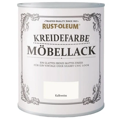 Rust-Oleum Kreidefarbe 750 ml Möbellack Kalkweiß Möbelfarbe Holz Wasserbasis - Bild 1 von 4
