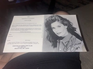 Kristen Alfonso Autograph Fan Club Post card 90’s - Picture 1 of 1