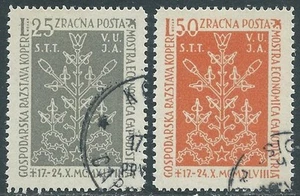 1948 TRIEST B LUFTPOST GEBRAUCHT KOPER AUSSTELLUNG - RA24 - Bild 1 von 1