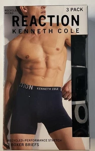 Reaction Kenneth Cole Boxer Briefs 3 Pack Sz M Recycled Micro,Black, New $39.50 - Picture 1 of 10