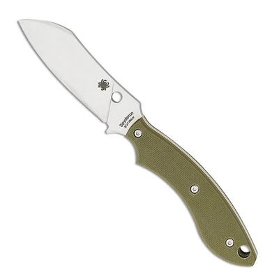 SPYDERCO STOK FIXED KNIFE 2.95" SS BLADE G10 HANDLE BOLATRON SHEATH FB50GPOD - Image 1 of 3