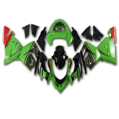 Carenado negro verde inyección FUA apto para Kawasaki Ninja 2004 2005 ZX10R z045 Foto 1 de 4