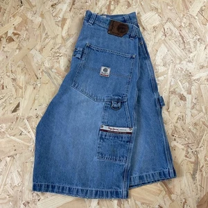 Pantalones Cortos De Colección Años 2000 Pepe Jeans Hip Hop Sueltos Pierna Ancha Carpintero Y2K W36 - Imagen 1 de 6